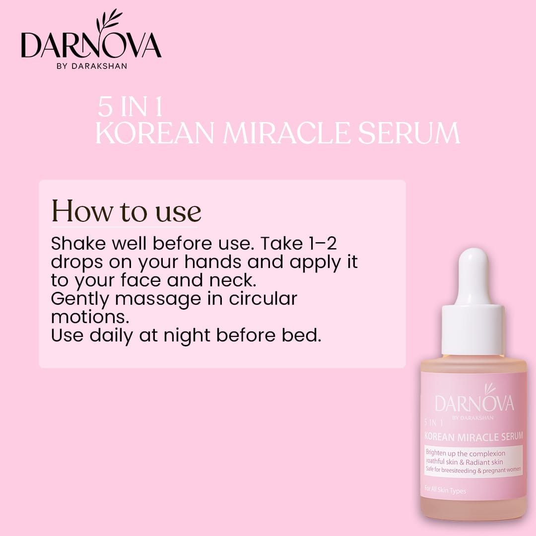 Korean Miracle Brightening Serum – Glowing Skin & Even Complexion | For All Skin Types