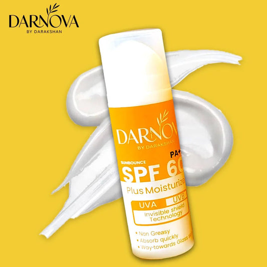 SPF 60 Sunblock With Moisturizer Hylournic Acid Infused | Sun Damage Protection - Darnova by Darakhshan