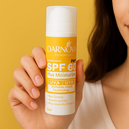 SPF 60 Sunblock With Moisturizer Hylournic Acid Infused | Sun Damage Protection