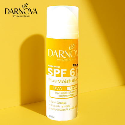SPF 60 Sunblock With Moisturizer Hylournic Acid Infused | Sun Damage Protection