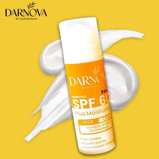 SPF 60 Sunblock With Moisturizer Hylournic Acid Infused | Sun Damage Protection